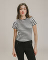 Top Negro Rib Manga Corta,BLANCO P1
